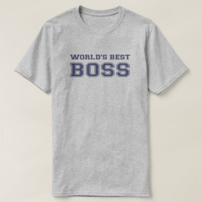 Camiseta Mejor Boss del mundo (Diseño del anverso)