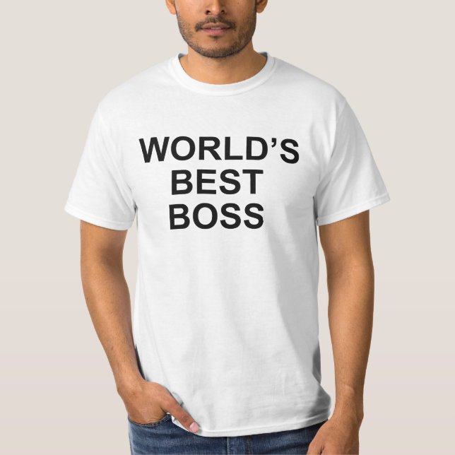 Camiseta Mejor Boss del mundo (Anverso)