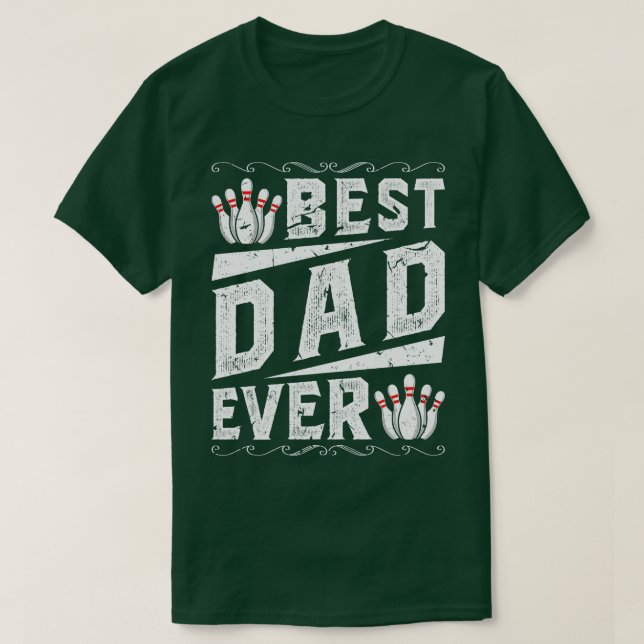 Camiseta Mejor Bowling de papá (Diseño del anverso)