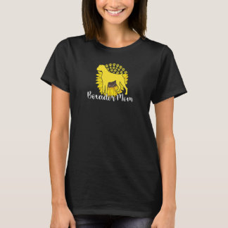 Camiseta Mejor Boxador Madre Girasol Patas de Perro Madre
