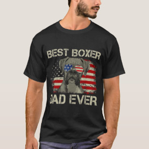 Camiseta Mejor Boxeador de Papá Jamás Perro Amante de la Ba