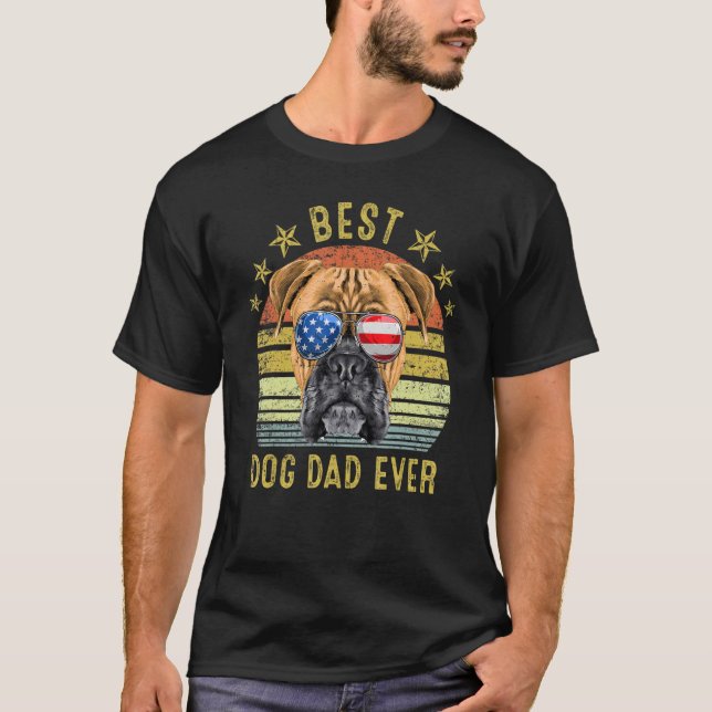 Camiseta Mejor Boxeador de Papá Vintage (Anverso)