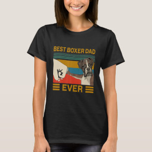 Camiseta Mejor Boxeador de Perros de la Vintage, papá jamás