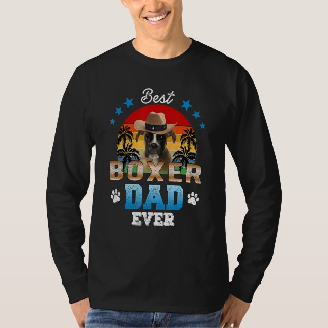 Camiseta Mejor Boxeador Padre Que Nunca Mejor Perro (Anverso)