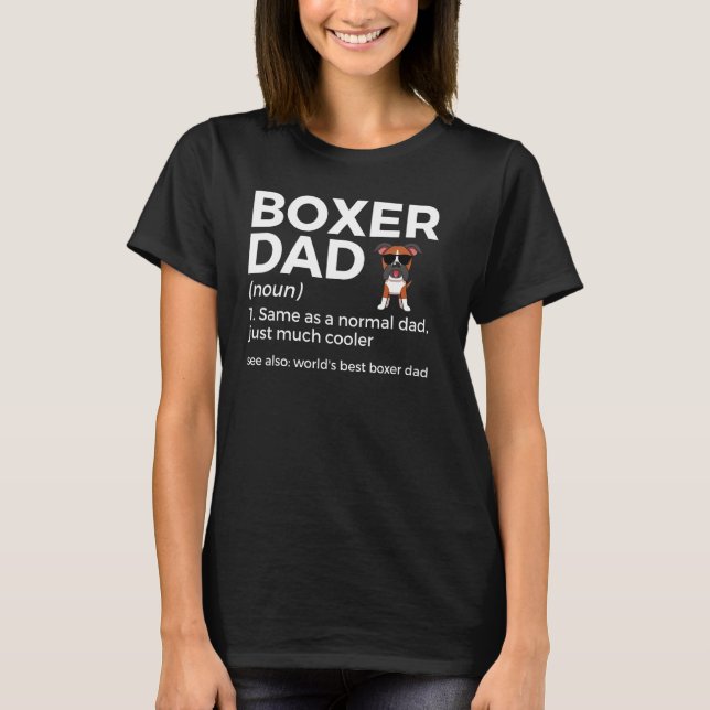 Camiseta Mejor Boxer Dad Definición de Mejor Boxer del Mund (Anverso)