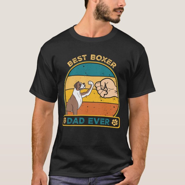 Camiseta Mejor Boxer Dad Dog (Anverso)