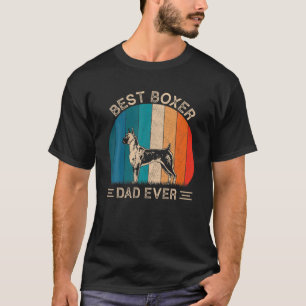 Camiseta Mejor Boxer Dog Dad Retro Boxer Dog Graphic Fa