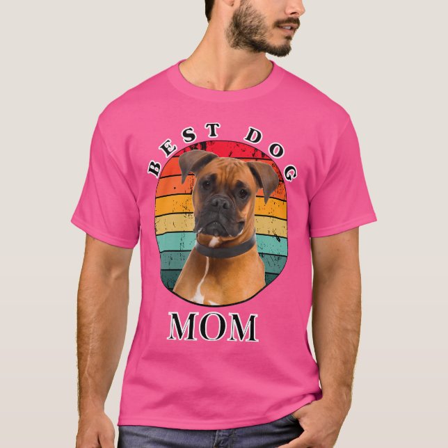 Camiseta Mejor Boxer Mamá Perro (Anverso)