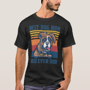 Camiseta Mejor Boxer Mamá Perro Día de la Madre