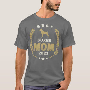 Camiseta Mejor Boxer Mom 2023 Cute German Boxer Dog Laurel 