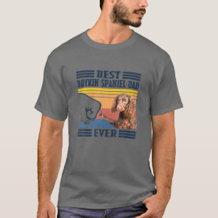 Camiseta Mejor Boykin Spaniel Dad Día del Padre Vintage