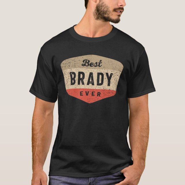 Camiseta Mejor Brady Nom. Gracioso (Anverso)