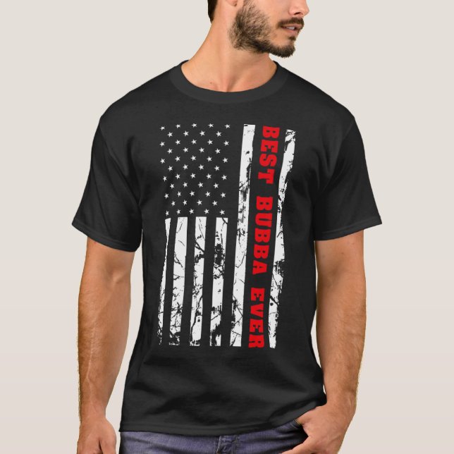 Camiseta Mejor Bubba de la bandera de los Estados Unidos Ab (Anverso)