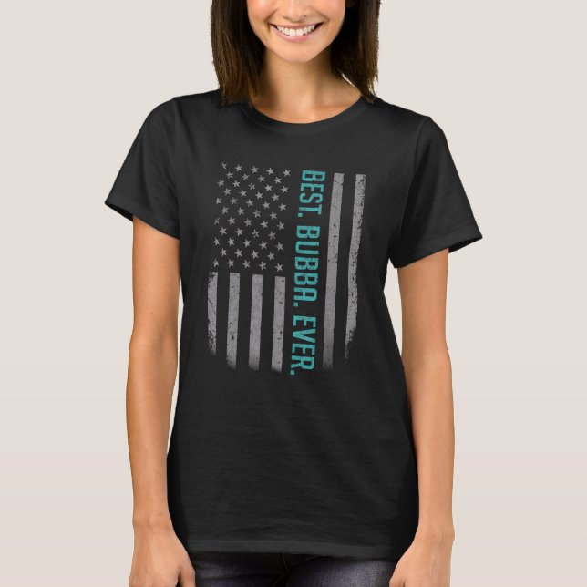 Camiseta Mejor Bubba Para Padre Estadounidense (Anverso)