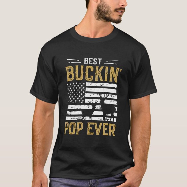 Camiseta Mejor Buckin Pop jamás Gracioso Regalo Deer Hunter (Anverso)