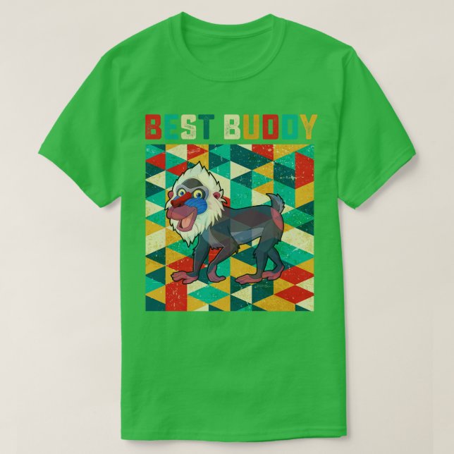 Camiseta Mejor Buddy Baboon (Diseño del anverso)