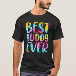 Camiseta Mejor Buddy Colorful Tie Dye Mating Family