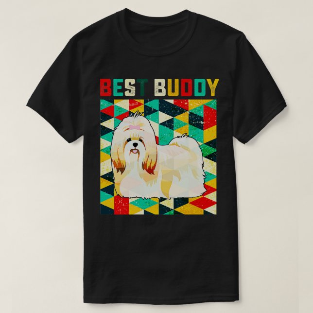Camiseta Mejor Buddy Shih Tzu (Diseño del anverso)