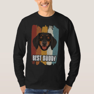 Camiseta Mejor Buddy, Sonriente Dachshund