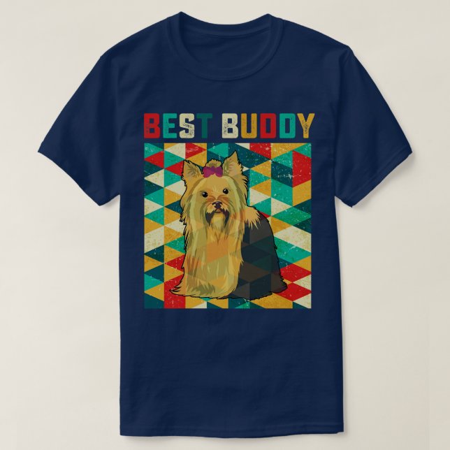 Camiseta Mejor Buddy Yorkie (Diseño del anverso)