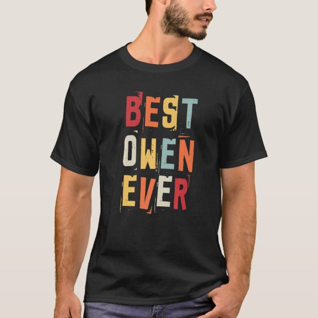 Camiseta Mejor Búho jamás Popular Retro Nombres de Nacimien (Anverso)