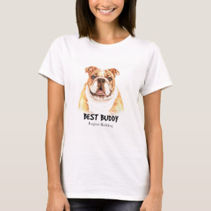 Camiseta Mejor Bulldog en inglés de Buddy