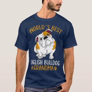 Camiseta Mejor Bulldog Inglés Dueño de Perro Abuela