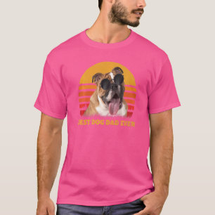 Camiseta Mejor Bulldog Inglés Perro Papá Cachorro Nunca Fa 