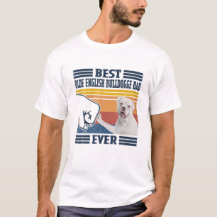 Camiseta Mejor Bulldogge De Inglés De Los Hombres De La Noc