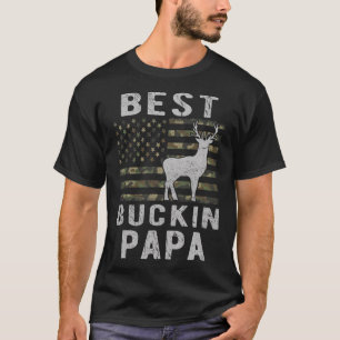 Camiseta Mejor burlón papá camuflaje bandera estadounidense