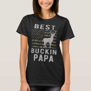 Camiseta Mejor burlón papá camuflaje bandera estadounidense