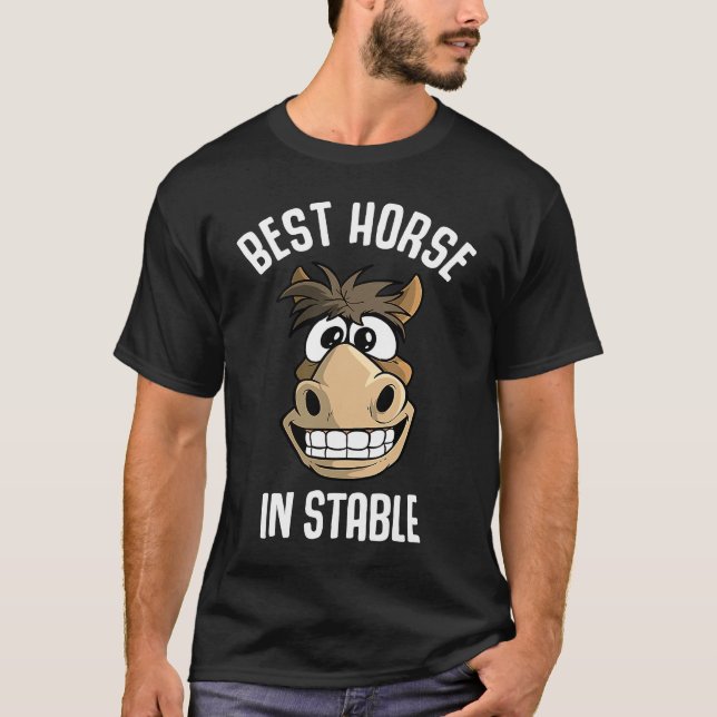 Camiseta Mejor caballo en la cuadra (Anverso)