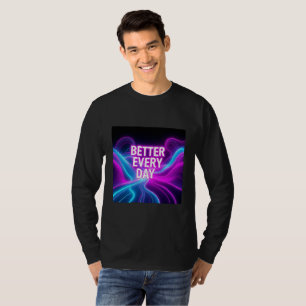 Camiseta Mejor Cada Día Líneas de Viaje Abstract