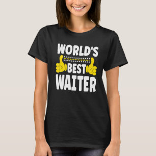 Camiseta Mejor Camarero del Mundo en la profesión de camare
