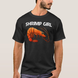 Camiseta Mejor Camarón Para Chicas Mariscos De Mariscos De