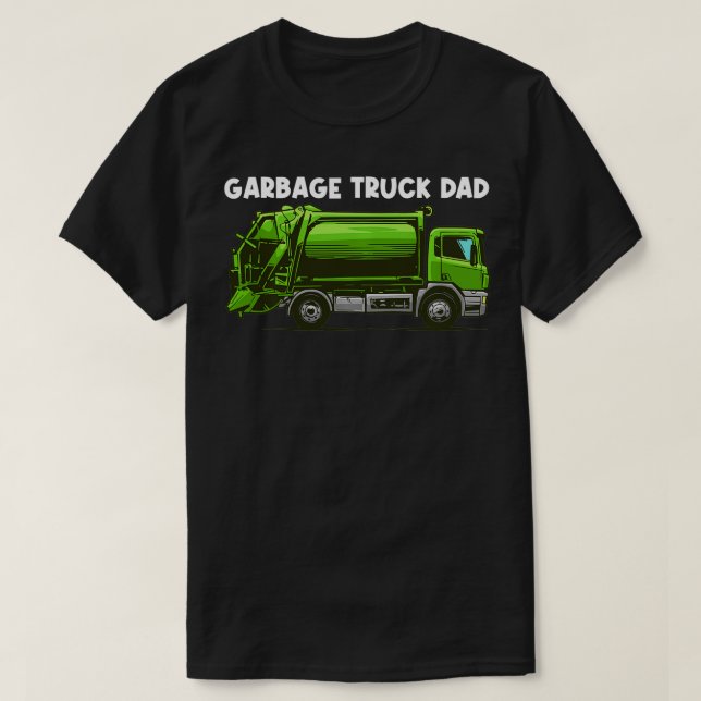 Camiseta Mejor Camión De Basura Para Papá Padre Gestión De  (Diseño del anverso)