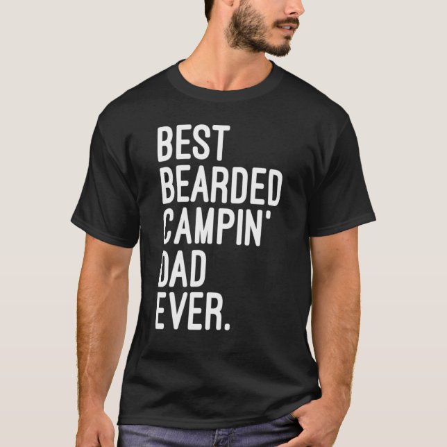Camiseta Mejor Campin Beart Dad Vida De Camping Al Aire Lib (Anverso)