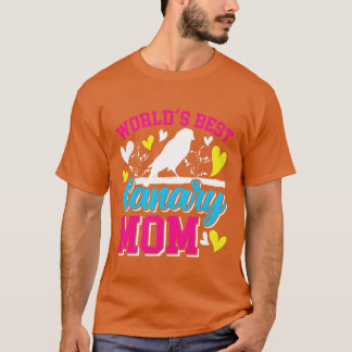 Camiseta Mejor Canarias Mamá Amante de Aves Retro Mujeres