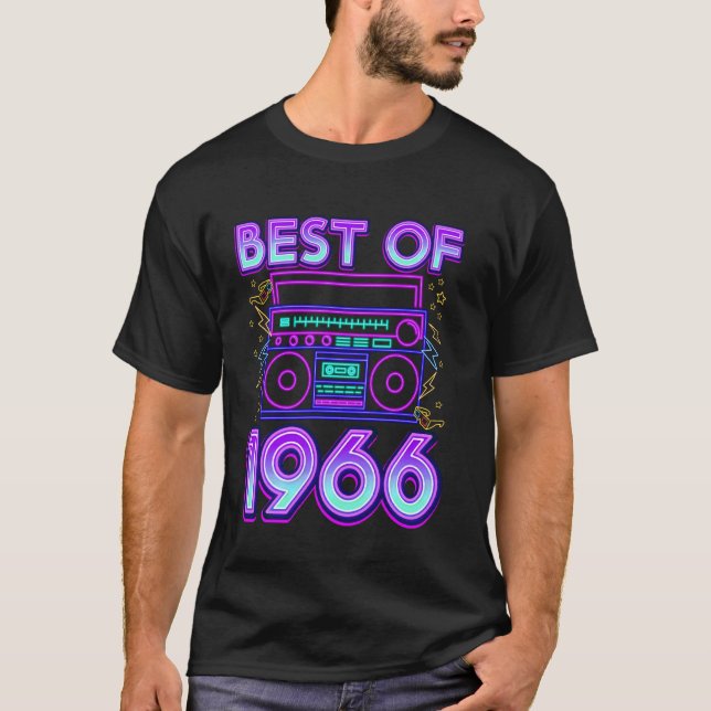 Camiseta Mejor Cassette Retro De 1966 54 Años De Edad 54º N (Anverso)