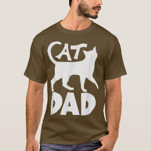 Camiseta Mejor CAT DAD Fathers Day Kitty Daddy Papa Christm