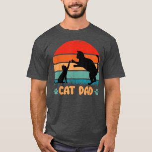 Camiseta Mejor CAT DAD Fathers Day Kitty Daddy Papa Christm