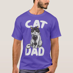 Camiseta Mejor CAT DAD Padres Camisas Día Kitty Daddy Papa 