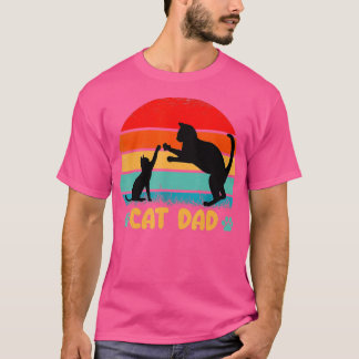 Camiseta Mejor CAT DAD Padres Camisas Día Kitty Daddy Papa