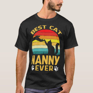 Camiseta Mejor Cat NANNY jamás Retro Vintage