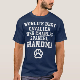 Camiseta Mejor Cavalier King Charles Spaniel Abuela Perro 