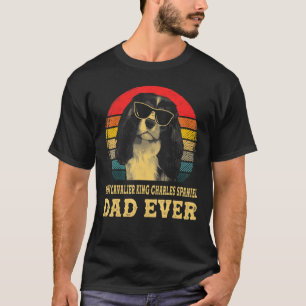 Camiseta Mejor Cavalier Rey Charles Spaniel Dad Retro