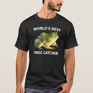 Camiseta Mejor cazador de ranas del mundo niños y niñas