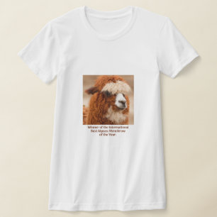 Camiseta Mejor ceja única de alpaca