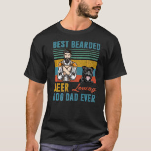 Camiseta Mejor Cerveza Con Cabeza Perro Amante Papá Staffor