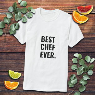Camiseta Mejor Chef de Todos los Tiempos Letras Negritas